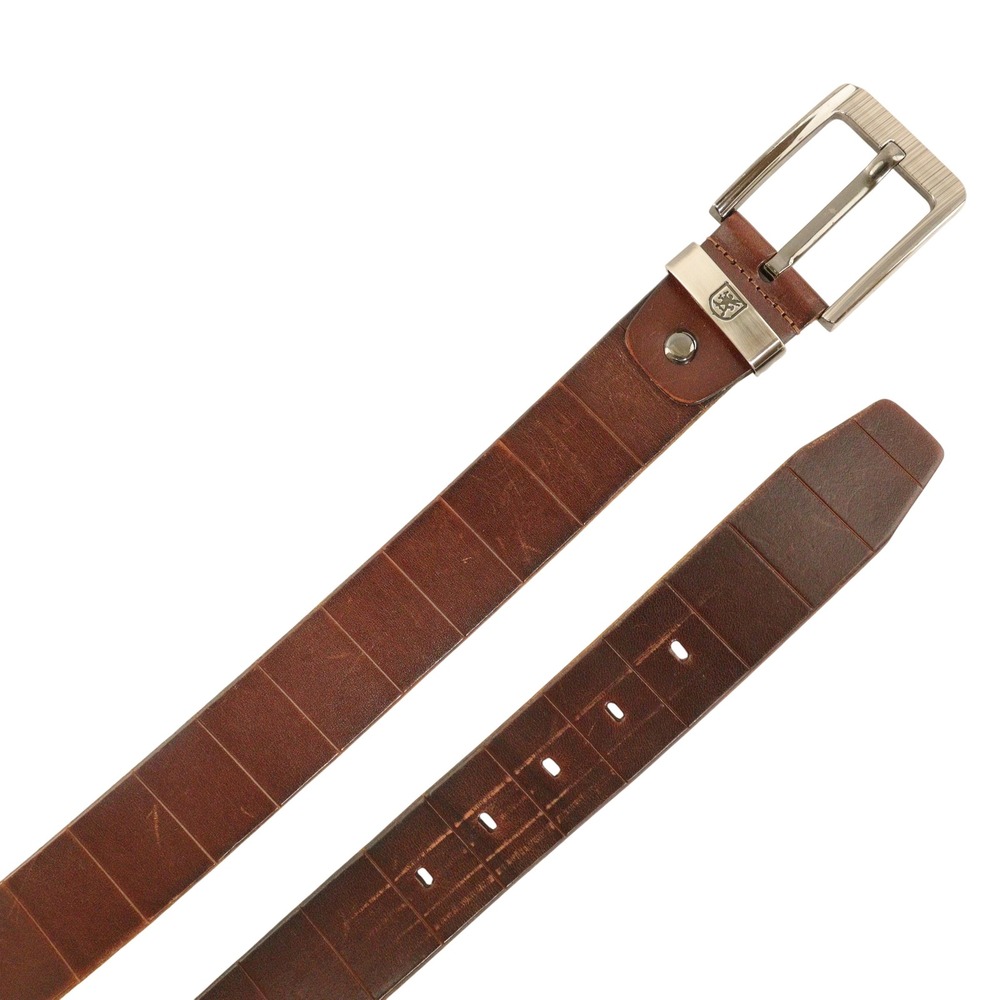 Stacy Adams Belt Textured Casual Dress Brown Leather Men 34‎